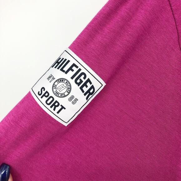 TOMMY HILFIGER SPORT Performance Graphic T-Shirt Small Pink Short Sleeve NWT - Picture 3 of 10